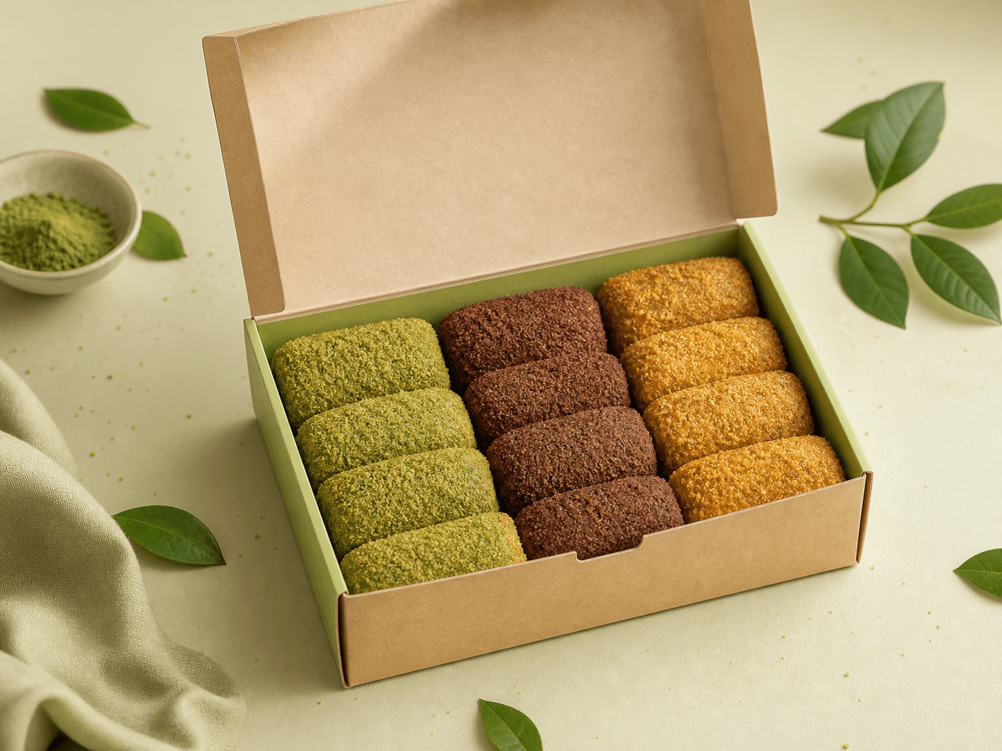 Paket risol matcha dan coklat